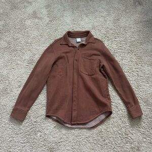 Aritzia sweatshirt button down